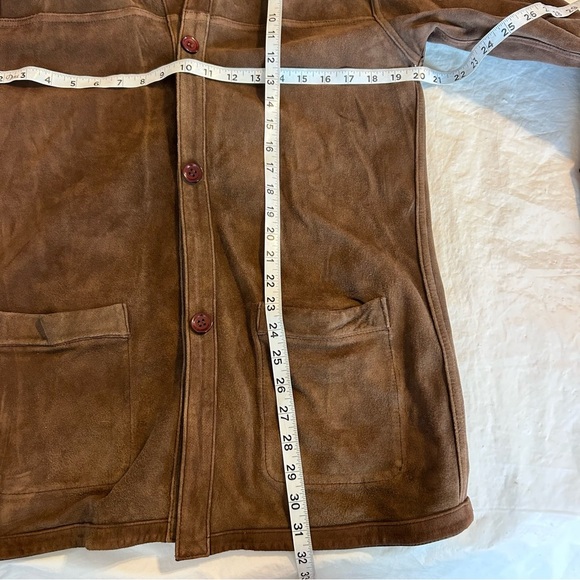 Bardelli Beverly Hills Vtg Men's Brown Suede Leather Reversible Jacket Size M - Picture 9 of 12